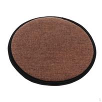 Cushion Dining Pads With Gripper Backing Round 30cm brown