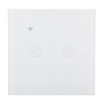 Smart Light Switch Touch Panel ABS Universal for Single   Zero Fire Wire 220‑240VAC2 Way Wifi white