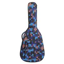 40/41 colio mados liaudies akustinės gitaros krepšys Drobinis gitaros kuprinės nešiojimo dėklas 40/41 inch blue plaid