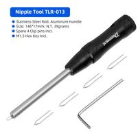 Bicycle Spoke Nipple Wrench Removal Spanner Anti-corrosion Mountain Bike Nipple Spoke Insertion Tool With Hanging Holes black #1 black