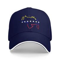 Venezuela Baseball Cap  Outdoor Gym SunProof Trucker Hat Unisex Men y2k Funny Custom Logo Baseball Caps One Size blue