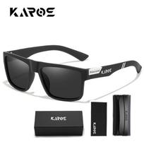 Karos Sunglasses New Men Designer Square Sports UV400 Sun Glasses for Driving Fishing Travel Eyewear gray