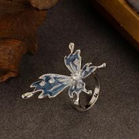Dripping Flower Open Ring Female, French Elegance Light Luxury Fashion High Sense Adjustable Ring Accessories Gift Adjustable opening