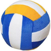 Decorative Sports Throw Pillow PP Cotton Filling Volleyball Shape Cushion Perfect Gift For Kids Adults Family Gatherings yellow