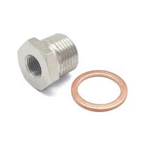 M18 x 1.5 MM to M10 x 1.0 MM Exhaust O2 Oxygen Sensor Spacer Reducer Adapter Connector Accessories white