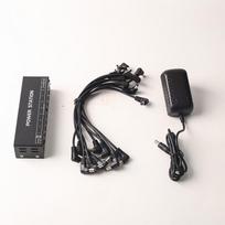Isolated Multi-Output Guitar Pedal Power Supply, Low-Noise, Stabilized, 9V/12V. black