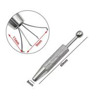 Mini 4 Claws Jewelry Beads Tweezer Pick-up Tool Diamond Gems Prong Holder Catcher Grabber Stainless Steel Body Piercing Tools gray