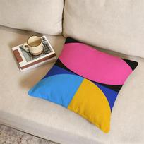 D-Dopamine Bauhaus Geometry Cushion Cover Fabric Soft Furnishing,Pillowcase, Cushion Cover, Sofa Pillow, Home Decoration Peach skin 18*18(CM)-1Pcs pink