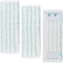 Mop Covers for Leifheit Profi XL Micro Duo, Mop Wiper Covers Clean Twist XL Micro Duo/Profi XL Cotton Plus, Micro Fibre, 48CM white
