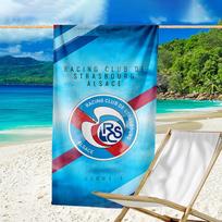 Football Strasbourg Crest Beach Towel - Soft, Absorbent Microfiber, Lightweight, Ideal for The Beach, Parties, Travel, Camping fan gifts 80cmx160cm(31x63inch)