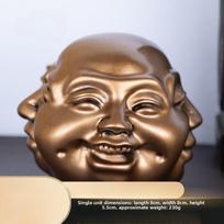 Four-Faced Buddha Figurine A Desktop Figurine for A Housewarming Home Decor S brown