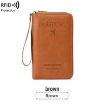 2026 RFID Zippered Travel Wallet & Passport Organizer ruda