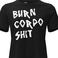 Women's Cyberpunk 2077 T-Shirt Burn Corpo Shit Graphic Tee Night City Fashion Gamer Gift 120 black