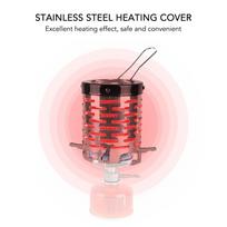 Outdoor Camping Mini Heater Portable Stainless Steel Tent Heating Cover with Handle Warming Stove Cover sidabras