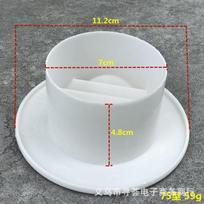 Plastic Circular Vent Cover AC Exhaust Outlet Wall Opening Decorative Grille 75mm 100mm 150mm 75mm