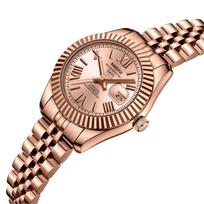 NIBOSI Women's Watch Analog Quartz Waterproof Ladies Wrist Watches with Date Dainty Gold Fashion Luxury Stainless Steel Watch beige