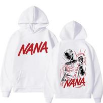 European Size NANA Anime Printed Sweatshirt white