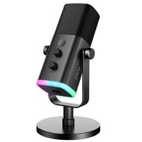 FIFINE XLR/USB Dynamic Microphone with Headphone Jack/RGB/Mute,MIC for Recording Streaming Gaming PS4/PS5 Ampligame AM8W juoda