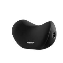 Soft Car Neck Pillow Polyester Fiber Protective Lumbar Support Breathable Car Headrest  Decorations black-neck pillow black