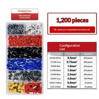 Crimping Tool Hsc8 6-4A Wire Stripper Crimp Connector 0.25-10Mm Ferrule Pliers 1200Pcs Terminals Wire Stripper Professional A2 red
