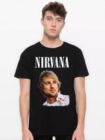 Nirvana / Nirvana / Owen Wilson Print T-Shirt 3XL beige