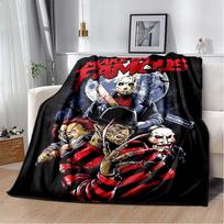 Siaubo filmo veikėjo antklodė Scream animacinių filmų antklodė Džeisono penktadienio antklodė Helovino flanelinė antklodė miegamojo svetainės sofai 75x90cm