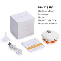 Electric Nano Steam Eye Massager Portable Mini Rechargeable 3 Modes Vibration Atomization Eye Mist Sprayer for Eye Care balta