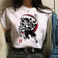 Demon Slayer Marškinėliai Moterims Kimetsu No Yaiba Nezuko Marškinėliai Moteriški Tanjirou Kamado Grafiniai Marškinėliai Japoniškų Anime Manga Marškinėliai 4XL white