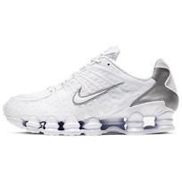 Nike Shox Tl Balti Metalinio Sidabro Sportbačiai AV3595-100 40.5 white