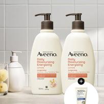 (Aveeno Daily Moisturizing Energizing Lotion 354mLx2 Energizing Lotion 354mlx2 white
