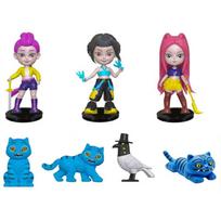 Kpop Demon Hunters Figure KPop Demon Hunters Figures Huntrix Figures Toy Derpys Tiger Rumi Mira Zoey Sussy Figurine Ornament black