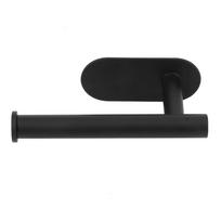Stainless Steel Punch Free Bathroom Roll Holder Paper Rack Tissue Holder Organizer black