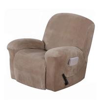Spandex Recliner Sofa Cover All Inclusive Massage Deck Chair Couch Slipcover for Lounge Single Seat Armchair gray