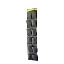 12/24 Grid Hanging Shoe Rack with Hooks Over the Door Shoe Organzier for Nursery Bedroom gray