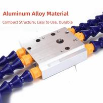 Octopus Design Welding Table Clamp Flexible Arm 1-6 Arms Soldering Helping Hands Adjustable Aluminum Alloy Base Single Stand