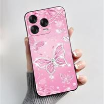 Spausdintas dėklas ZTE Blade V70 Vita Fundas, ZTE Nubia V70 dizaino Capa, minkšto silikono juodas korpusas, mielas gėlių dėklas Coque ZTE Blade V70 Vita pink