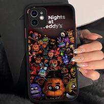 Game Five Nights At Freddys For IPhone 16 15 14 13 12 11 Pro Max X XS MAX Plus Translucent Black Phone Cover iphone 16 brown