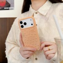 Korėjietiškas velnio ragų dygliuotas dekompresinis telefono dėklas, skirtas iPhone 14, 13, 12 ir Apple PROMAX serijai iPhone15 beige