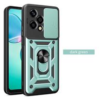 For Honor 200 lite dėklas Honor 200 Pro dėklas Honor 200 dėklas Magnetinis žiedo laikiklis Šarvuotas telefono dėklas Stumdomas kameros apsaugos galinis dangtelis Honor 200 Pro blue