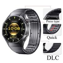 Be tarpų titano dirželis Huawei Watch GT 6 Pro 46mm Metalinis prabangus apyrankės dirželis correa Huawei Watch GT6 Pro juosta Huawei Watch GT6 pro gray