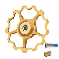 1 Set 11T/13T/15T Rear Derailleur Wheel Deep Tooth Design Anti-deformation with 2 Reducer Tubes High-Strength Wear-resistant Bicycle Parts Metal 13 auksinė