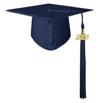 Graduation Cap Traditional Styles Comfort Bachelor Hat with Tassels For Unforgettable Moment Graduation Ceremonies aldult tamsiai mėlyna spalva