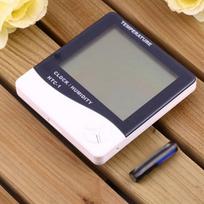 Lcd Digital Temperature Humidity Meter Htc-1 Home Indoor Outdoor Hygrometer Thermometer Weather Station With Clock