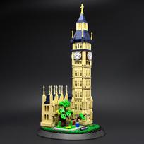 783PCS London Big Ben Architecture Building Blocks Sets, Elizabeth Tower Model Kit, DIY Educational Toy Christmas Gift for Adults Kids Home Decoration black