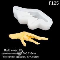 Creative Chicken Foot Silicone Mold for Chocolate, Fondant, Resin, Clay, Candle, and Plaster Baking white