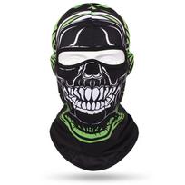 Skull Print Sunscreen Wind Cap Mask Headwear Moto Full Face Mask Motorcycle Balaclava Helmet Liner 13 black