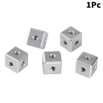 Aluminum Alloy Cube Angle Nut Set With High Precision Rust Resistant Surface Perfect For 3D Printer Diy Frame Assembly Projects A1
