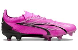PUMA Ultra Ultimate AG Dirbtinės dangos FG Kietos dangos futbolo bateliai Unisex Rožiniai Juodi 107744-01 43 pink