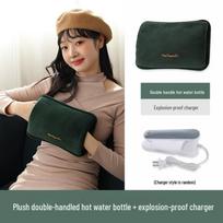 2026 Rechargeable Electric Hot Water Bottle & Hand Warmer with Explosion-Proof Design Pre-filled Single Box {Flat Charging Required}