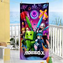 Roblox Beach Towel High Absorbency & Quick-Dry Comfortable Lightweight Portable for Swimming,Beach,Camping, Travel, Beach Accessories,Gym 70cmx140cm(27x55inch)